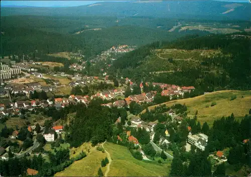 Ansichtskarte Altenau-Clausthal-Zellerfeld Luftbild Altenau im Oberharz 1983