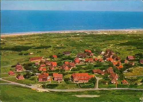 Ansichtskarte Baltrum Luftbild Nordseebad vom Flugzeug aus 1981