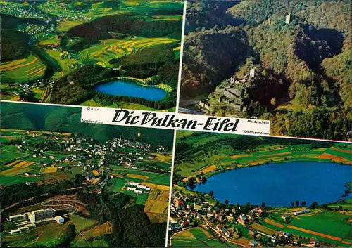 Vulkan-Eifel MB mit Luftbilder von Daun, Manderscheid u. Schalkenmehren 1989
