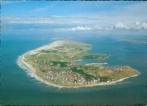 Ansichtskarte Norderney Luftaufnahme von Westen Nordseeheilbad Norderney 1970