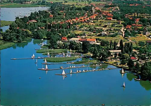 .Niedersachsen Steinhuder Meer vom Flugzeug aus, Luftaufnahme 1970