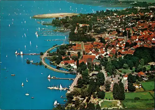 .Niedersachsen Luftbild Steinhude am Meer  Strandpromenade u. Badeinsel 1970