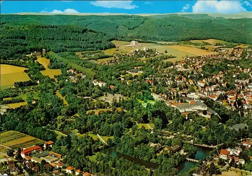 Ansichtskarte Bad Pyrmont Luftbild Luftaufnahme 1975