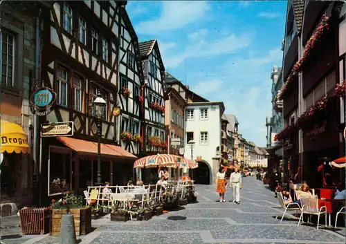 Ahrweiler-Bad Neuenahr-Ahrweiler Fußgängerzone Niederhutstraße Marktplatz 1970