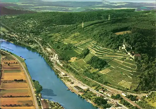 Ansichtskarte Neckarzimmern Luftbild Luftaufnahme 1975