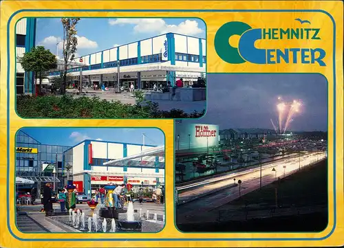 Ansichtskarte Chemnitz Einkaufscentrum Chemnitz-Center (Mehrbildkarte) 2000