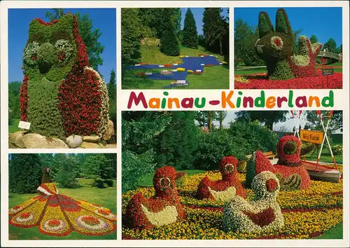 Ansichtskarte Insel Mainau-Konstanz Mainau-Kinderland (Mehrbildkarte) 1990