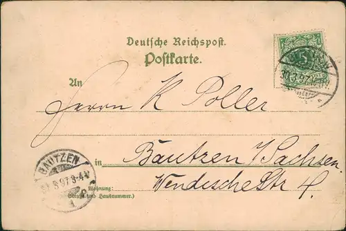 Litho AK Berlin Reichskanzler-Palais, Deutscher- u. Französischer Dom 1899