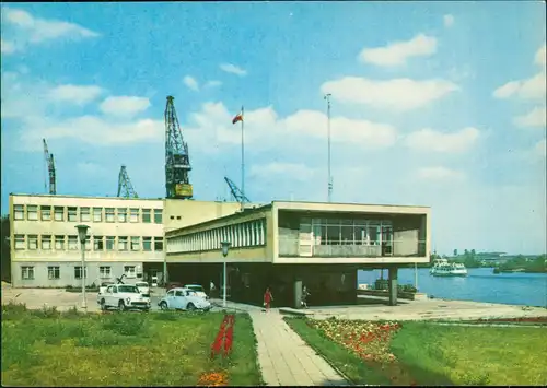 Postcard Stettin Szczecin Kapitanat Portu Hafen-Partie 1969