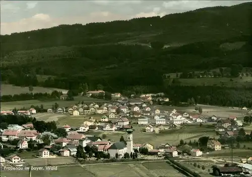 Frauenau (LK Regen) Panorama-Ansicht Frauenau im Bayer. Wald 1960