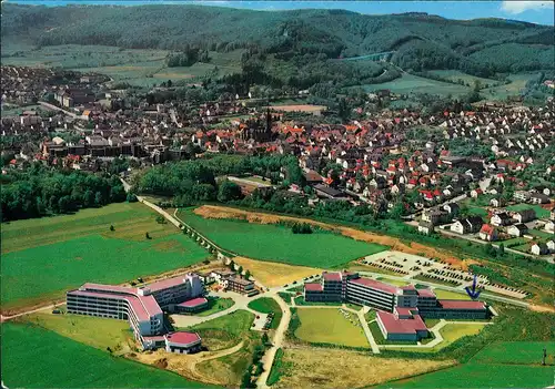 Bad Driburg Luftbild mit Caspar-Heinrich-Klinik Kurklinik  1980