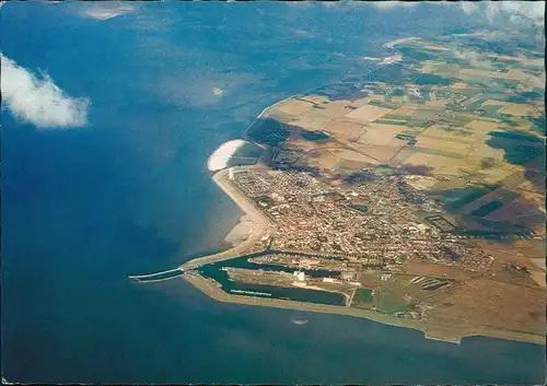 Ansichtskarte Büsum Luftbild Luftaufnahme aus etwa 3000 m Höhe 1980