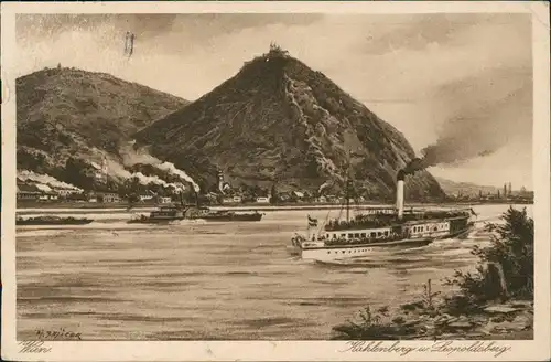 Ansichtskarte Döbling-Wien Schiffe Dampfer Steamer Kahlenberg 1928