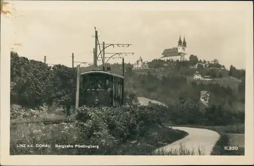 Ansichtskarte Pöstlingberg-Linz LINZ a.d. DONAU Bergbahn Pöstlingberg 1930