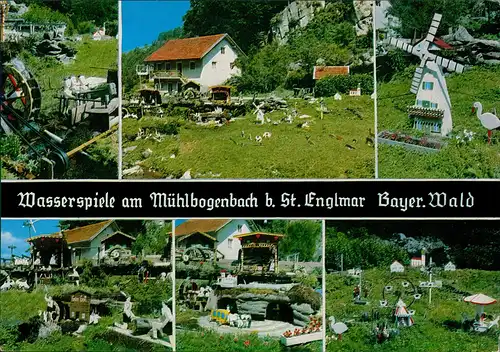 Sankt Englmar Wasserspiele am Mühlbogenbach b. St. Englmar Bayer. Wald 1970
