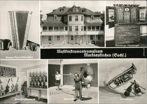 Markneukirchen Musininstrumentenmuseum Riesen-Akkordeon Hausorgel  1974