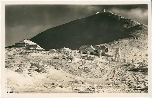 Krummhübel Karpacz Schneekoppe Sněžka Śnieżka im Winter 1943