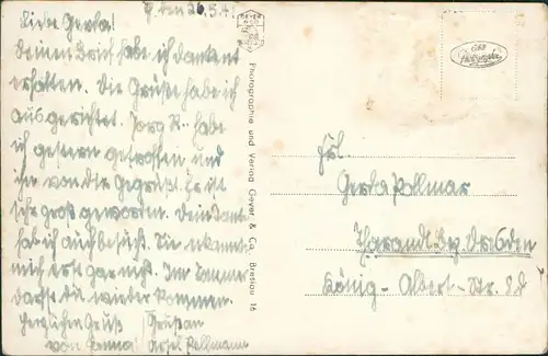 Postcard Grottkau Grodków Ring und Rathaus - Fotokarte 1941