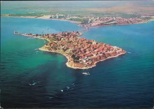 Nessebar Несебър НЕСЕБЪР НЕСЕБР NESSEBRE NESSEBAR Luftaufnahme 1980