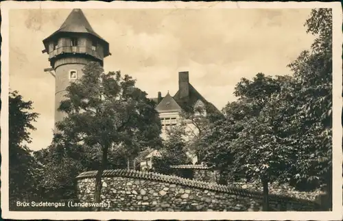 Postcard Brüx Most Landeswarte - Fotokarte 1942