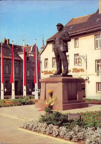 Ansichtskarte Eisleben Lenindenkmal 1981