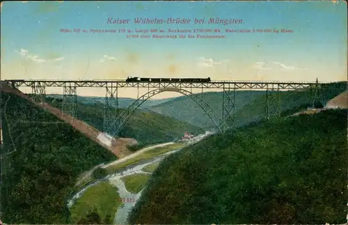 Remscheid  Müngstener Brücke | Kaiser-Wilhelm-Brücke 1913