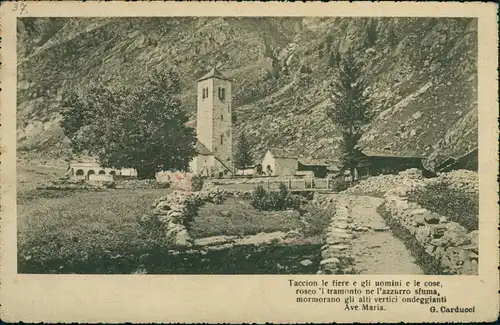 Chiesa vecchia-Macugnaga Duorf Taccion le fiere Südosteuropa 1916  gel. KuK Feldpost