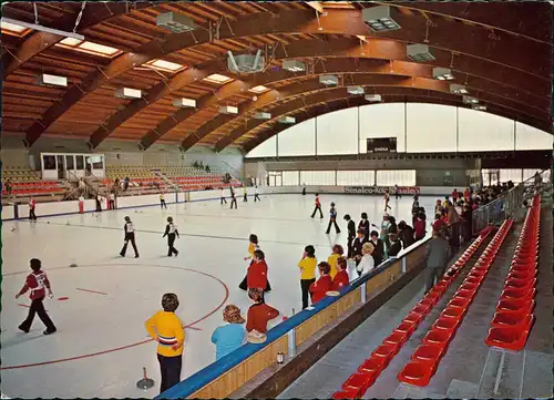 Ansichtskarte Füssen Eissporthalle Bundesleistungszentrum Ostallgäu 1970