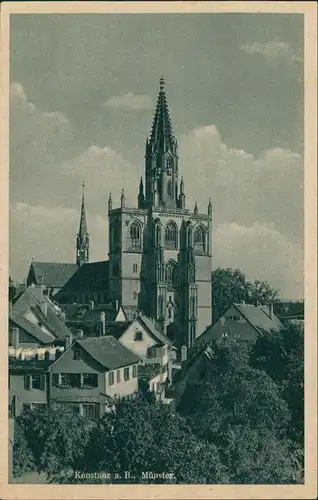 Ansichtskarte Konstanz Münster Umgebung 1930
