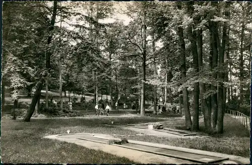 Ansichtskarte Bad Salzschlirf Parkanlage Golfplatz Minigolf 1963