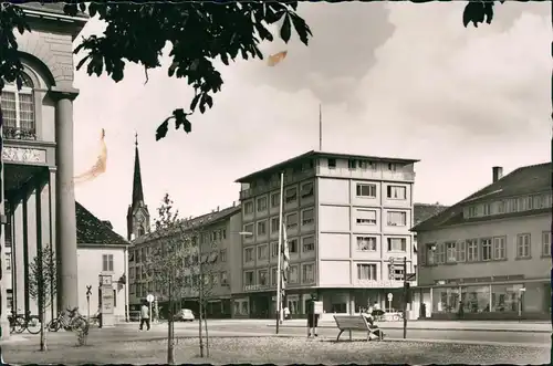 Ansichtskarte Kehl (Rhein) Rathausplatz 1955