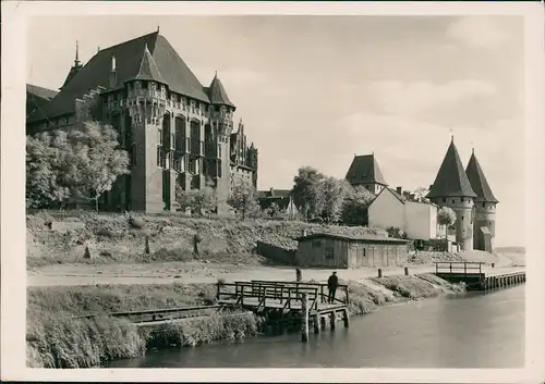 Postcard Marienburg Malbork Schloss Ordensburg Marienburg 1940