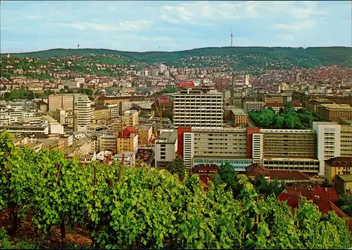 Ansichtskarte Stuttgart Panorama-Ansicht Stadt-Ansicht 1970