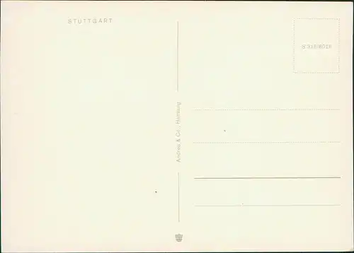 Ansichtskarte Stuttgart Panorama-Ansicht Stadt-Ansicht 1970