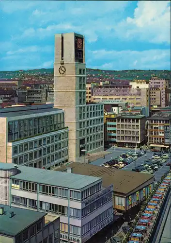 Ansichtskarte Stuttgart Rathaus Gebäude-Ansicht 1970