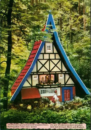 Bad Sachsa Märchengrund, Märchen Rotkäppchen und der Wolf 1983