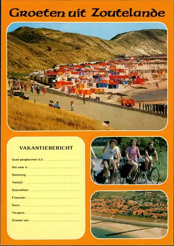 .Niederlande Groeten uit Zoutelande Zeeuwse Rivièra (Mehrbildkarte) 1980