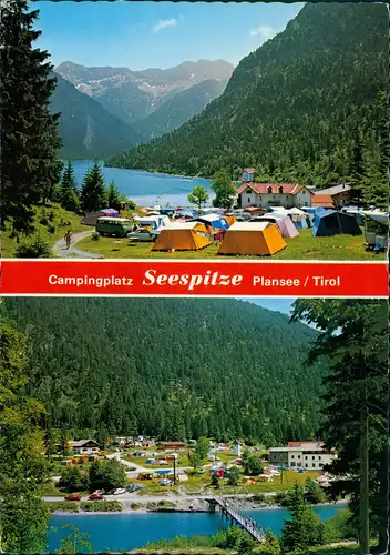 Ansichtskarte Heiterwang Campingplatz Seespitze Plansee Tirol 1980