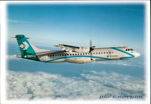 Ansichtskarte  ATR 700 della Flotta Air Dolomiti Flugzeug Airplane Avion 2008