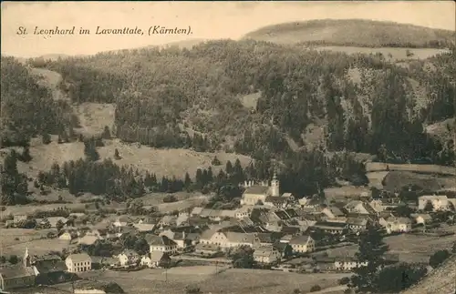 Ansichtskarte St. Leonhard Panorama St. Leonhard im Lavanttale 1925