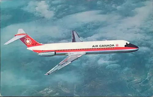 Ansichtskarte  Flugzeug Airplane Avion Douglas DC-9 1988