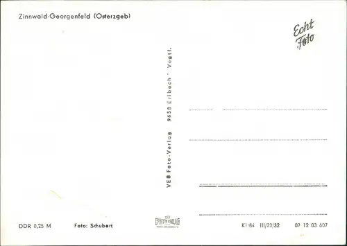 Zinnwald-Georgenfeld-Altenberg Erzgebirge HO-Café "Hochmoor", Moorhütte 1982