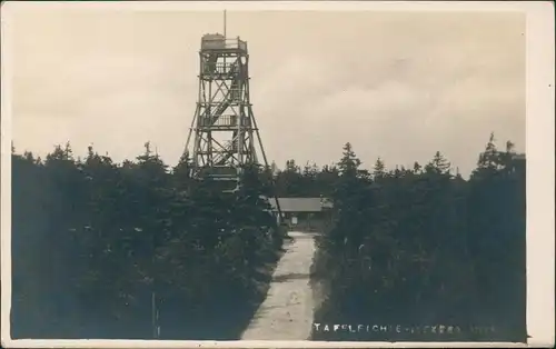 Neustadt Tafelfichte Nové Město Aussichtsturm    Smrk Isergebirge 1929