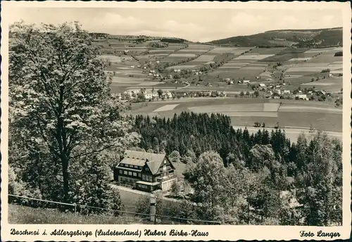 Deschney (Deschnei) Deštné v Orlických horách Stadt Baumblüte 1938