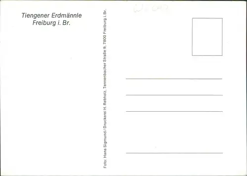 Ansichtskarte Freiburg im Breisgau Tiengener Erdmännle 1983