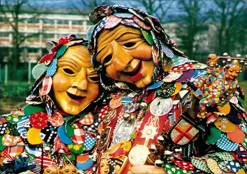 Ansichtskarte Freiburg im Breisgau Westhansele Fasnet Fasching Karneval 1988