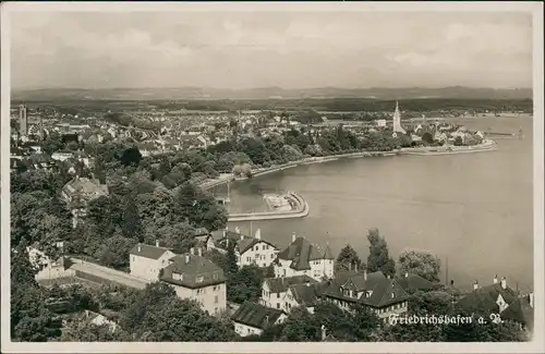 Ansichtskarte Friedrichshafen Luftbild 1938