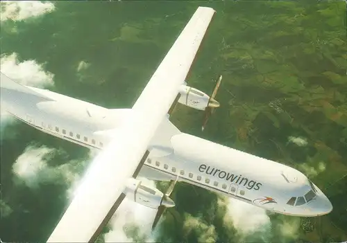 Ansichtskarte  Aerospatiale ATR 72 Flugzeug Airplane Avion im Flug 2004