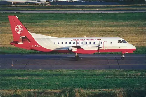 Flugzeug Airplane Avion Lithuanian Airlines Самолет СААБ 340 1998