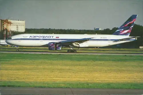 Flugzeug Airplane Avion АЭРОФЛОТ Самолет Боинг 777-200 1996